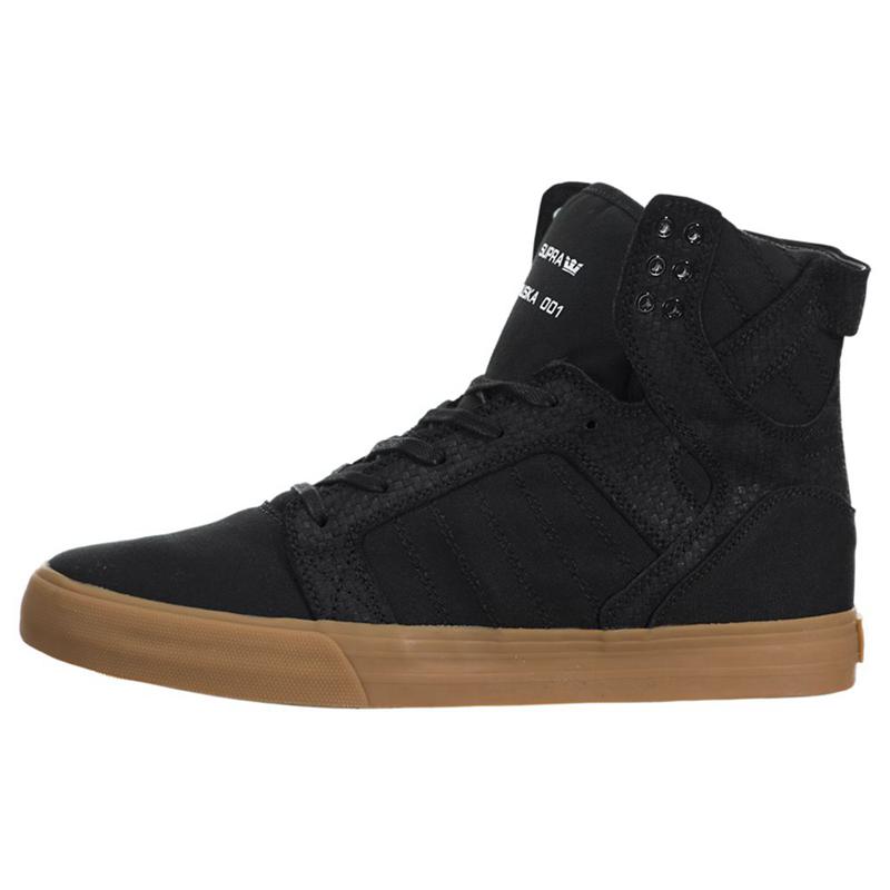 Buty Supra SKYTOP - Sneakersy Wysokie Męskie - Czarne (XZCQ-59217)